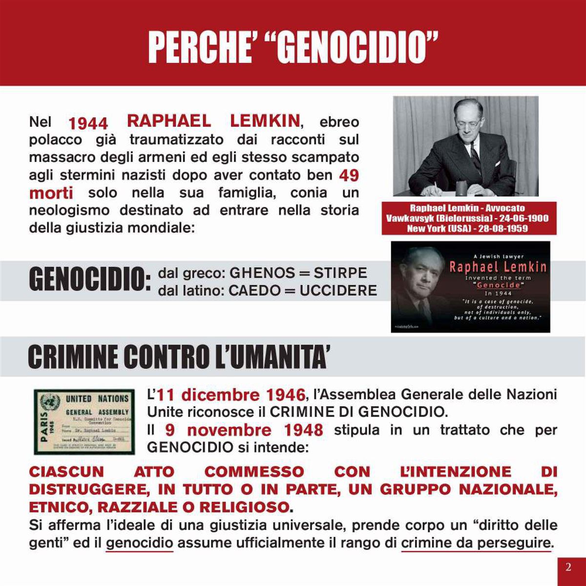 Perchè "Genocidio"