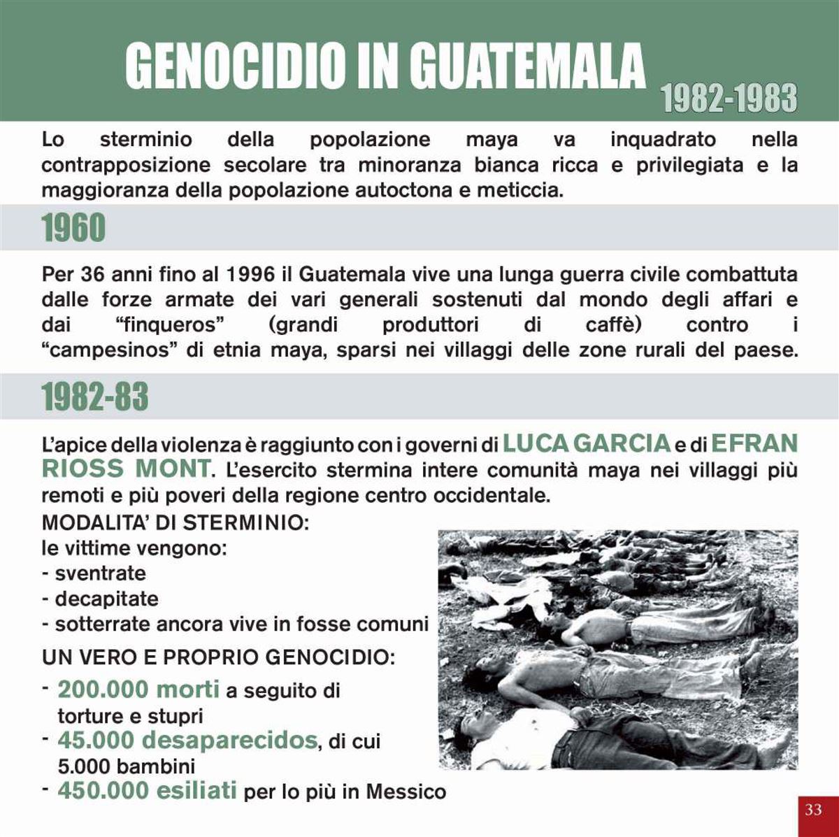 Genocidio in Guatemala